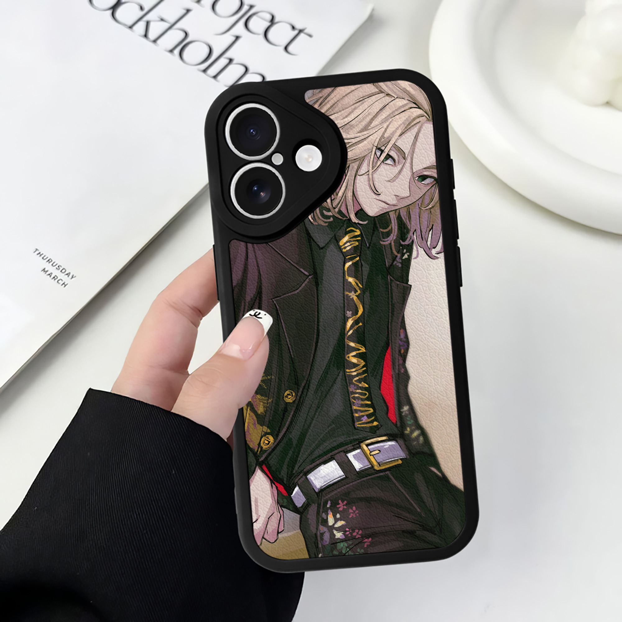 （画像用） 東京リベンジャーズ Tokyo Revengers 【iPhone 16シリーズ対応】シリコンスマホケース（レザー調） 材質：シリコン